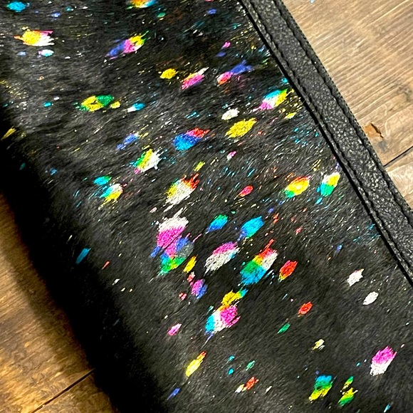 Western Style Clutch Bag, American Darling Brand, Metallic Rainbow Party Purse - Picture 5 of 9